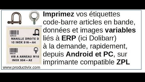 Impression mobile images variables de l