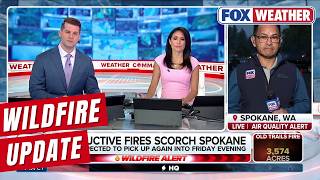 Charred Aftermath In Spokane, Washington, After Wildfires Torch Landscape