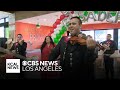 Mariachi Divas de Cindy Shea serenade mothers at Vallarta Supermarket in Pasadena