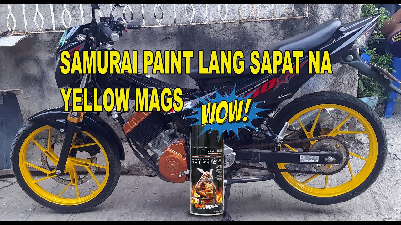 HOW TO REPAINT STOCK MAGS WITH SAMURAI SPRAY PAINT (RAIDER 150) YouTube