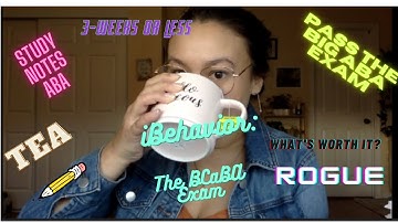 iBehavior: How to Pass the BCaBA Exam (3 Weeks or Less)