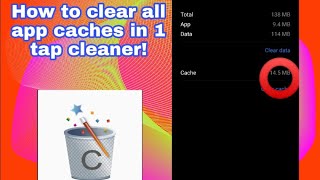 How to clear all app caches in 1 tap cleaner! screenshot 2