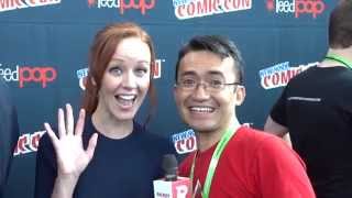 Lindy Booth at NYCC 2015 from "The Librarians" on TNT Wealth