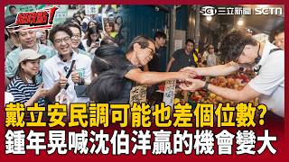 【超政點！】沈伯洋真的有可能會贏！鍾年晃大膽預測戴立安民調「差距應該追到個位數」：看看隔壁棚李四川才叫崩潰的候選人！李正皓笑酸：柯志恩怎麼不弄恩流 謝龍介來個龍流啊！【新台派上線】｜三立新聞LIVE