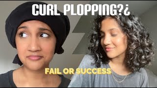 TRYING THE CURL PLOPPING METHOD...IS IT WORTH IT *my experience &amp; thoughts* | 2C-3A HAIR