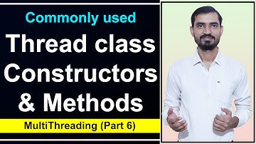 Thread class Methods & Constructors || Multithreading in Java by Deepak (Hindi)