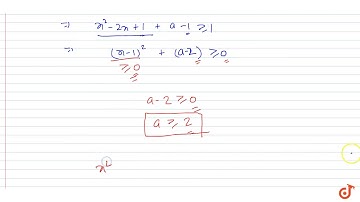 49. If `[x^2-2x + a] = 0 `has no solution then