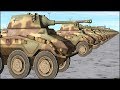 100 PUMA vs 10 SHERMAN - Tank vs Car - SIMULATION - Combat Mission Final Blitzkrieg Gameplay