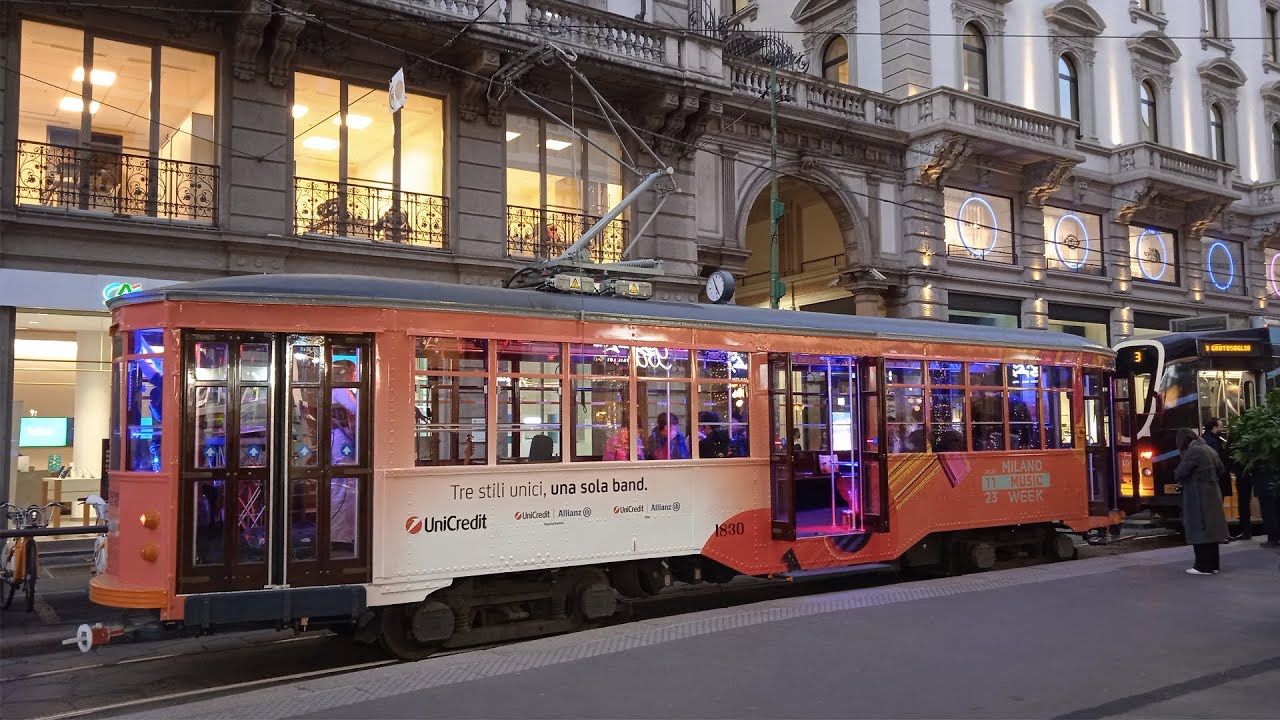 2023, Исторический трамвайный банкомат 'Carrelli' n.1830 для Недели музыки в Милане