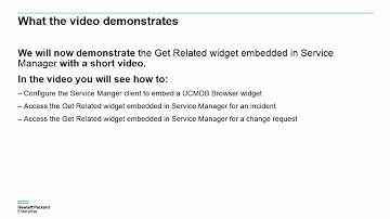 UCMDB Browser 4 10 Get Related widget embedded in Service Manager