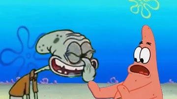 Insane Squidward killed Patrick