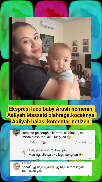 Baby Arash's cute expression accompanies Aaliyah Massaid while exercising #trending #shorts #aali...