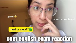 CUET English exam vlog and reaction || NTA with another disaster