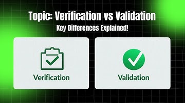 Verification vs Validation: Key Differences Explained | Computer Science Basics