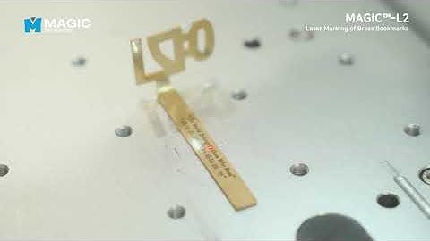 Laser Marking Brass Bookmark with MAGIC L2