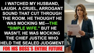 My Husband Mocked Me In Front of Everyone — Then His Boss Turned Pale and Said, “You’re the Judge?”