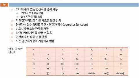 Chapter 07. 프렌드와 연산자 중복