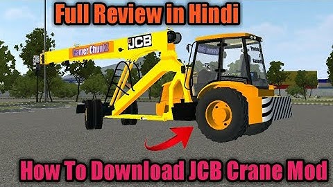 How To Download JCB Crane Mod For BUSSID Bus Simulator Indonesia  Full Review in Hindi