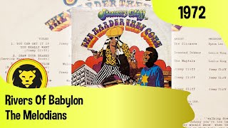 The Melodians - Rivers Of Babylon LYRICS (Various - The Harder They Come OST, 1972)