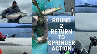 Springer Fishing; wind rain and waves grinding for a catch