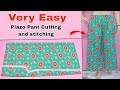 Just One Cut - Plazo Pant Cutting &amp; stitching For Beginners ll step by step