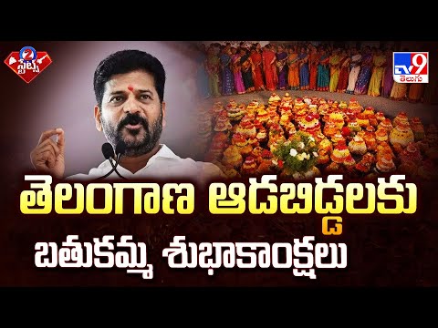 తెలంగాణ ఆడబిడ్డలకు బతుకమ్మ శుభాకాంక్షలు : CM Revanth | 2 States - TV9 - TV9