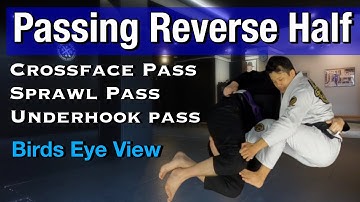 Reverse Half Guard: Crossface Pass, Sprwal Pass & Underhook Pass