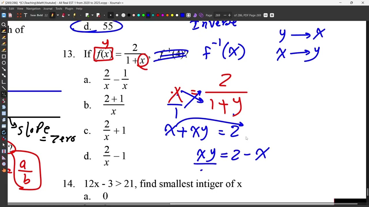Test 24 EST 1 January 2025 from Q10-Q20 (No calculator section)