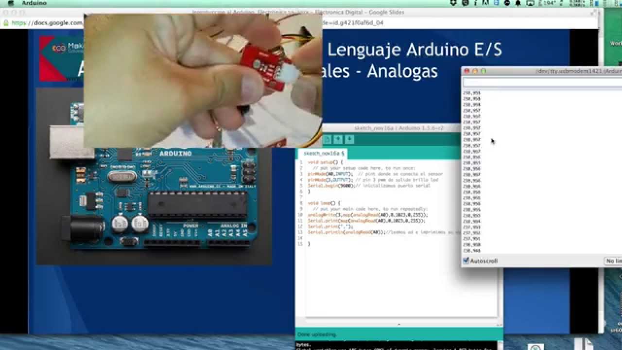 2- Arduino, Entradas y salidas digitales - analogas - YouTube