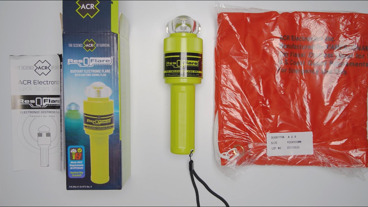 Boat Flare ACR ResQFlare Safety Kit USCG Approved