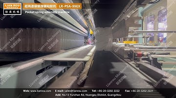 Lianrou 99EX 1050 Springs/min Double Input Mattress Pocket Spring Assembly Machine Factory