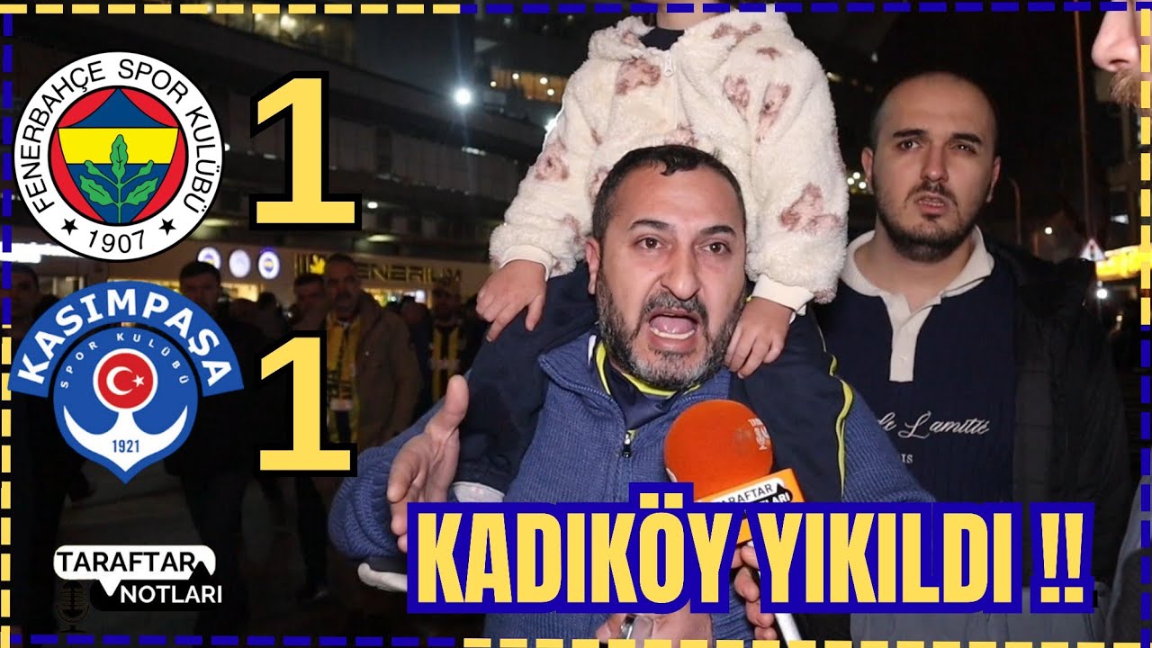 SEVİNÇ 1 DAKİKA SÜRDÜ !! Fenerbahçe 1-1 Kasımpaşa | Taraftar Çıldırdı!