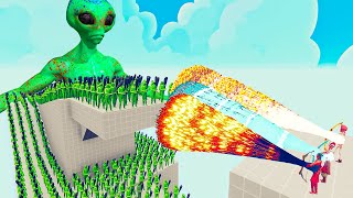 100x ALIENS + 2x GIANT vs 3x EVERY GOD - Totally Accurate Battle Simulator TABS
