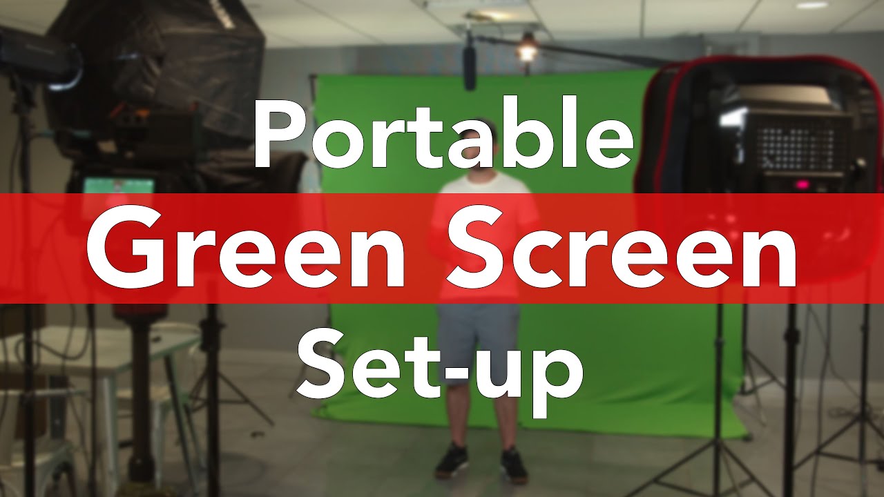 How to Set-Up a "Portable" Green Screen - YouTube