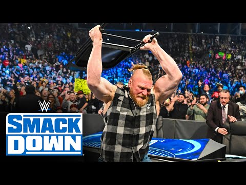 Brock Lesnar unleashes a steel chair assault en route to WrestleMania: SmackDown, March 25, 2022