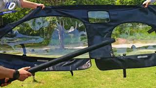 Upgraded Polaris Pro Soft Upper Doors #utv #polaris #offroad #SoftWindows #Upperdoors screenshot 5