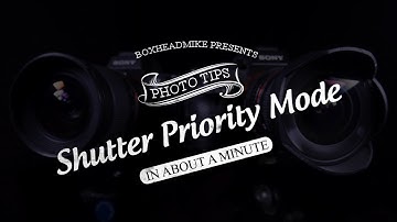 Shutter Priority in about a minute