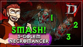 Insanely Fun and Strong! 3 Golem Necromancer Endgame Build Guide Diablo 4 Season 11