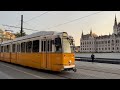 The beautiful trams of budapest  4k utour