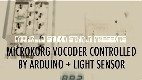 MicroKorg Vocoder with light sensor, Max/MSP with feedback