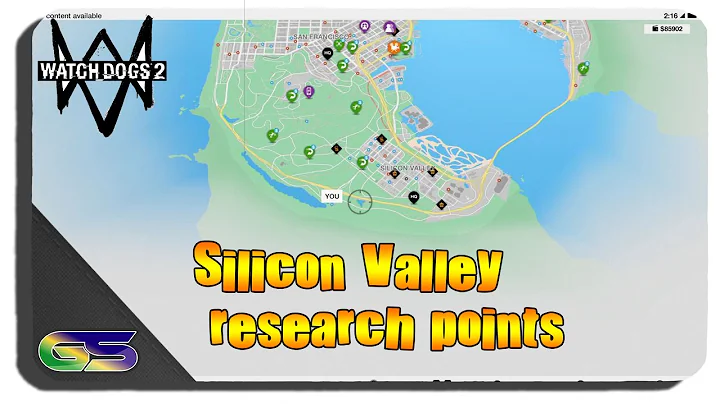 Watch Dogs 2 - All Silicon Valley Research Point Locations
