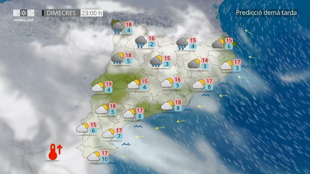 Predicció general per a dimecres 18-03-2026video