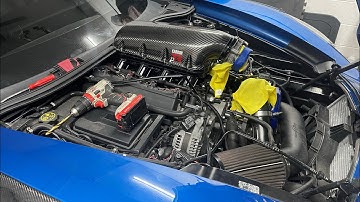 C7 corvette Carbon pTR intake install