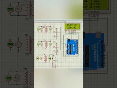 شبیه ساز اردوینو برای پایش سه فاز مهندسی برق 
