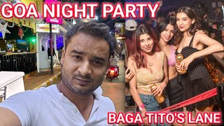 GOA NIGHT PARTY || BAGA TITO'S LANE ][ @mgt_vlogs [ goa night life area ]