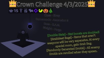 Crown Challenge 4/3/2025 - Randomly Generated Droids