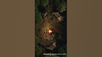 D&D | Jungle Campfires Part 3 No Grid | Animated Battle Maps