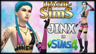 JINX | The Sims 4 | Create a Sim | #LeagueofSims Series   All CC Download Links