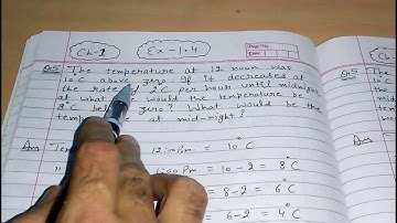 Q 5, Ex 1.4 -  integers - Chapter 1  - maths class 7th - NCERT