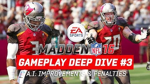 Madden 16 Defensive Gameplay Improvements / Penalty Updates / AI
